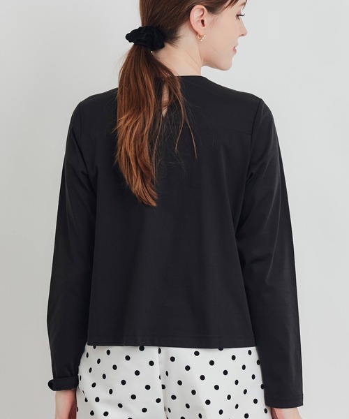 PICCIN(ピッチン)の「フロントリボンプルオーバー(Tシャツ/カットソー・レディース・オフホワイト/ブラック・M)」の18枚目の写真