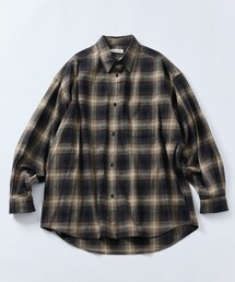 限定展開 Relax Fit リラックスフィット オンブレチェック ネルシャツ