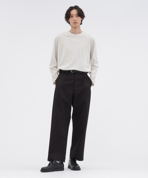 MARGARET HOWELL(マーガレットハウエル)の「PLAIN COTTON JERSEY(Tシャツ/カットソー・メンズ・ブラック/アイボリー・MEDIUM/LARGE)」の3枚目の写真