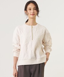 J.PRESS（ジェイプレス）の「【一枚で着映え】フクレジャガード ハーフジップ トップス（Tシャツ/カットソー）」