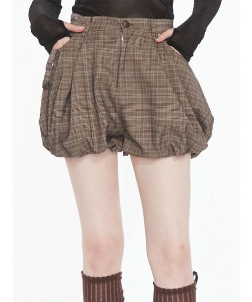 SORIN(ソリン )の「Balloon Work Short Pants / バルーンワーク ショートパンツ(その他パンツ・レディース・ブラック/ベージュ/チェック・38)」の3枚目の写真