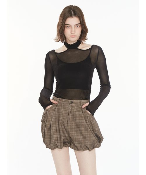 SORIN(ソリン )の「Balloon Work Short Pants / バルーンワーク ショートパンツ(その他パンツ・レディース・ブラック/ベージュ/チェック・38)」の20枚目の写真