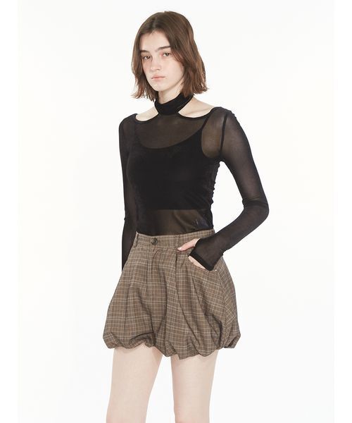 SORIN(ソリン )の「Balloon Work Short Pants / バルーンワーク ショートパンツ(その他パンツ・レディース・ブラック/ベージュ/チェック・38)」の21枚目の写真