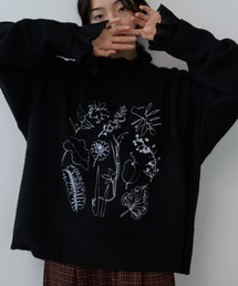 花柄刺繍」に該当するレディースのニット/セーターファッション通販
