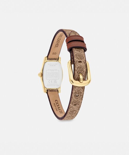 COACH（コーチ）の「グレタ ウォッチ・15.3MM X 25.6MM（アナログ腕時計・レディース・ベージュ系その他・ONE）」の3枚目の写真