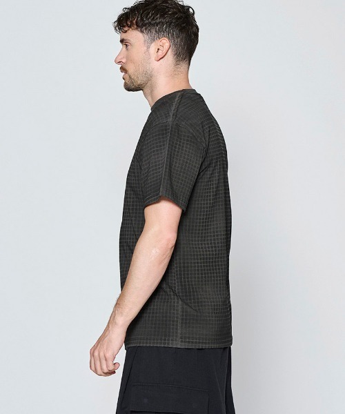 ACANTHUS(アカンサス)の「mt10676- Grid Print Tee グリッドプリントTシャツ(CT2704)(Tシャツ/カットソー・メンズ・チャコール/ブラック/ホワイト・XL/L/M/S)」の7枚目の写真