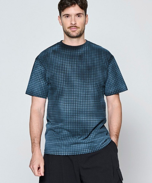 ACANTHUS(アカンサス)の「mt10676- Grid Print Tee グリッドプリントTシャツ(CT2704)(Tシャツ/カットソー・メンズ・チャコール/ブラック/ホワイト・XL/L/M/S)」の10枚目の写真