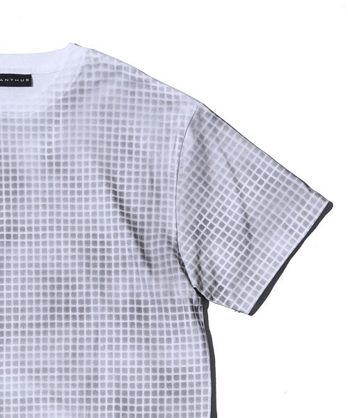 ACANTHUS(アカンサス)の「mt10676- Grid Print Tee グリッドプリントTシャツ(CT2704)(Tシャツ/カットソー・メンズ・チャコール/ブラック/ホワイト・XL/L/M/S)」の18枚目の写真