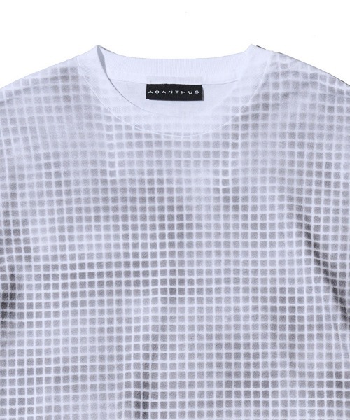 ACANTHUS(アカンサス)の「mt10676- Grid Print Tee グリッドプリントTシャツ(CT2704)(Tシャツ/カットソー・メンズ・チャコール/ブラック/ホワイト・XL/L/M/S)」の20枚目の写真