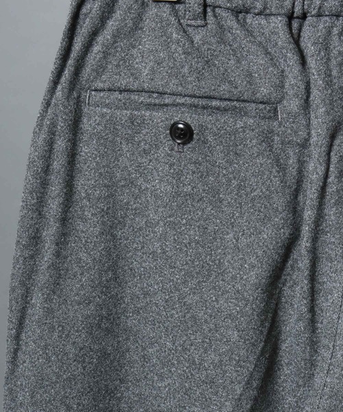 ANPAS(アンパス)の「Faux Wool Tapered Trousers / <セットアップ可>ウールライク テーパードトラウザーパンツ スーツ スラックス ボトムス メンズ オンオフ兼用 ビジネス ビジカジ 秋冬 きれいめ(スラックス・メンズ・グレー/チャコールグレー/ライトブラウン・L/LL/M/3L)」の12枚目の写真