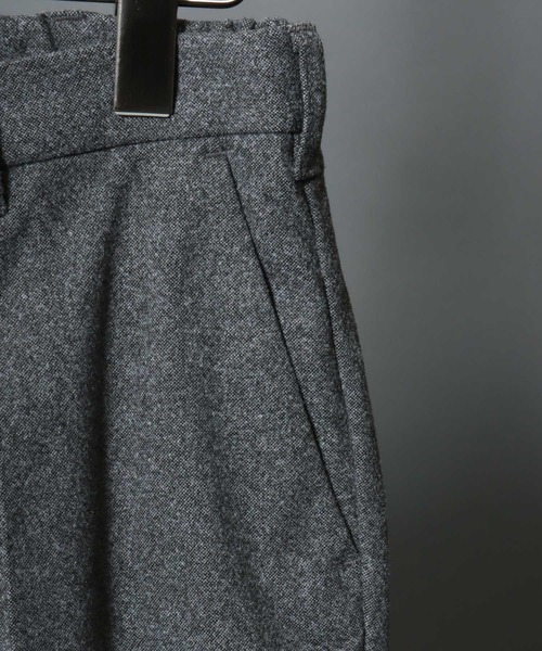 ANPAS(アンパス)の「Faux Wool Tapered Trousers / <セットアップ可>ウールライク テーパードトラウザーパンツ スーツ スラックス ボトムス メンズ オンオフ兼用 ビジネス ビジカジ 秋冬 きれいめ(スラックス・メンズ・グレー/チャコールグレー/ライトブラウン・L/LL/M/3L)」の14枚目の写真