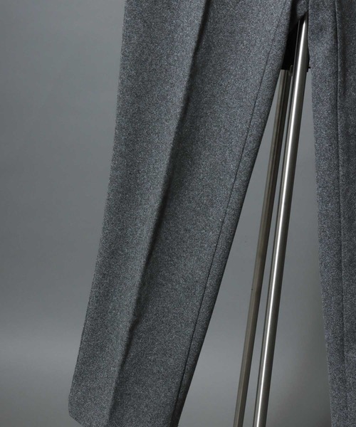 ANPAS(アンパス)の「Faux Wool Tapered Trousers / <セットアップ可>ウールライク テーパードトラウザーパンツ スーツ スラックス ボトムス メンズ オンオフ兼用 ビジネス ビジカジ 秋冬 きれいめ(スラックス・メンズ・グレー/チャコールグレー/ライトブラウン・L/LL/M/3L)」の16枚目の写真