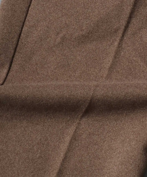 ANPAS(アンパス)の「Faux Wool Tapered Trousers / <セットアップ可>ウールライク テーパードトラウザーパンツ スーツ スラックス ボトムス メンズ オンオフ兼用 ビジネス ビジカジ 秋冬 きれいめ(スラックス・メンズ・グレー/チャコールグレー/ライトブラウン・L/LL/M/3L)」の5枚目の写真