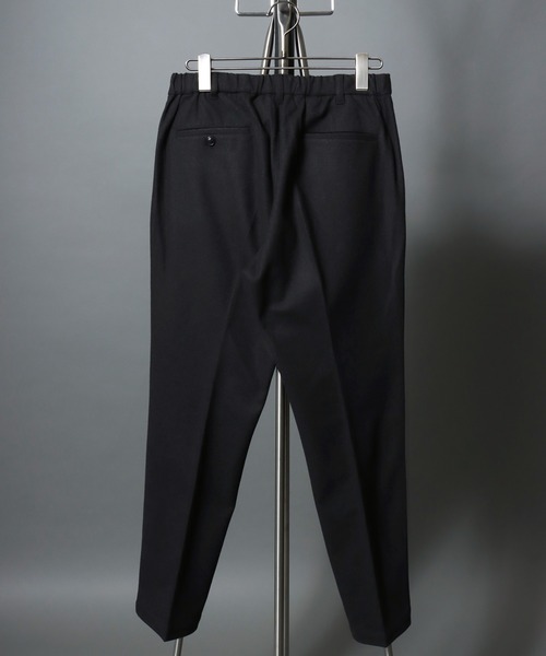 ANPAS(アンパス)の「Faux Wool Tapered Trousers / <セットアップ可>ウールライク テーパードトラウザーパンツ スーツ スラックス ボトムス メンズ オンオフ兼用 ビジネス ビジカジ 秋冬 きれいめ(スラックス・メンズ・グレー/チャコールグレー/ライトブラウン・L/LL/M/3L)」の19枚目の写真