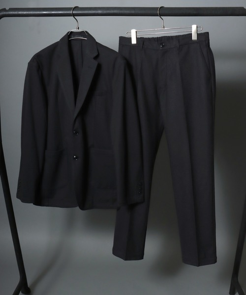 ANPAS(アンパス)の「Faux Wool Tapered Trousers / <セットアップ可>ウールライク テーパードトラウザーパンツ スーツ スラックス ボトムス メンズ オンオフ兼用 ビジネス ビジカジ 秋冬 きれいめ(スラックス・メンズ・グレー/チャコールグレー/ライトブラウン・L/LL/M/3L)」の22枚目の写真
