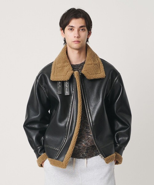 monkey time モンキータイム B-3 ジャケット M 新品未使用品 ムートンライク B-3 ジャケット（ブルゾン）｜MONKEY TIME（モンキー