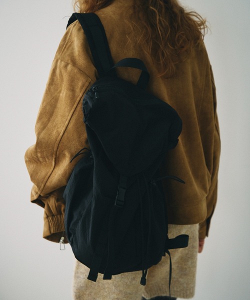 full/fill.(フルフィル)の「ripstop light backpack / リップストップライトバックパック(バックパック/リュック・レディース・ブラック/アイボリー・FREE)」の1枚目の写真