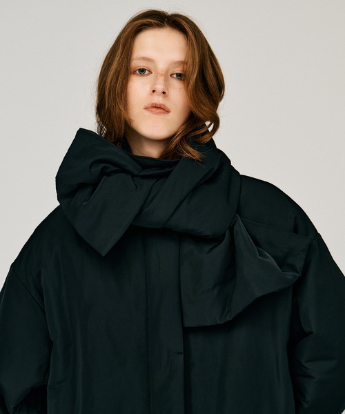 PRANK PROJECT(プランクプロジェクト)の「【2026Winter Pre-Order】パデッドスカーフミドルコート / Padded Scarf Middle Coat(その他アウター・レディース・ブラウン/ブラック・FREE)」の12枚目の写真