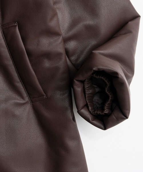 PRANK PROJECT(プランクプロジェクト)の「【2026Winter Pre-Order】パデッドスカーフミドルコート / Padded Scarf Middle Coat(その他アウター・レディース・ブラウン/ブラック・FREE)」の3枚目の写真