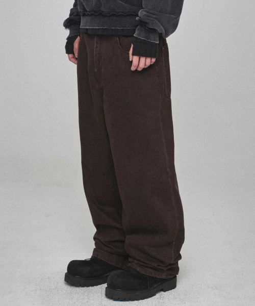 KICHUL(キチョル)の「オールデイコットンパンツ(ダークブラウン)(その他パンツ・レディース・その他・MEDIUM/LARGE/SMALL)」の3枚目の写真
