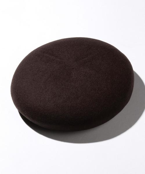 MONKEY TIME（モンキータイム）の「＜monkey time＞ フェルト アーミー ベレー帽 ：◆（ハンチング/ベレー帽・メンズ・ブラック/ダークブラウン・FREE）」の2枚目の写真