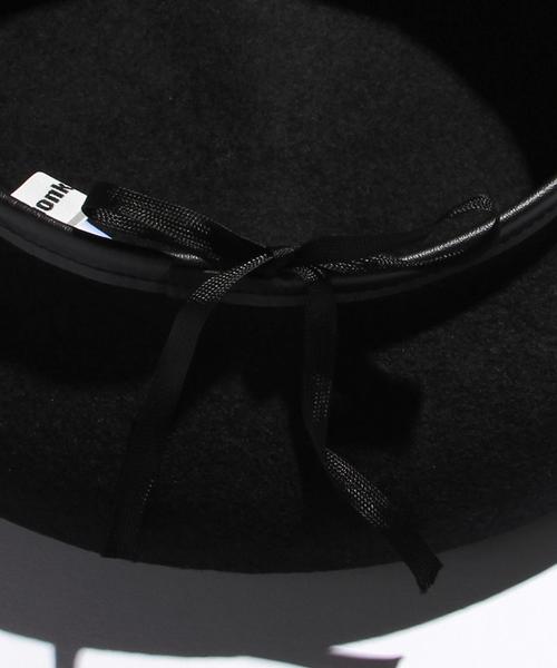 MONKEY TIME（モンキータイム）の「＜monkey time＞ フェルト アーミー ベレー帽 ：◆（ハンチング/ベレー帽・メンズ・ブラック/ダークブラウン・FREE）」の6枚目の写真