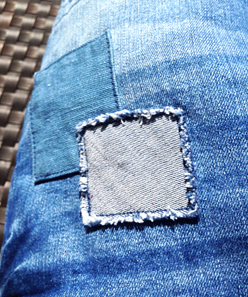 MK MICHEL KLEIN HOMME （エムケーミッシェルクランオム）の「20thアニバーサリー “デザインダメージリメイクデニム”（デニムパンツ・メンズ・インディゴブルー・LARGE/X-LARGE/MEDIUM）」の12枚目の写真