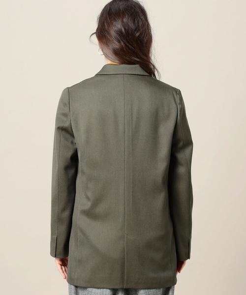 BEAUTY&YOUTH UNITED ARROWS（ビューティーアンドユースユナイテッドアローズ）の「BY カルゼロングジャケット◆（テーラードジャケット・レディース・ブラック/オリーブ・SMALL/MEDIUM）」の13枚目の写真