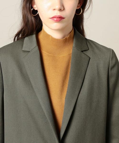 BEAUTY&YOUTH UNITED ARROWS（ビューティーアンドユースユナイテッドアローズ）の「BY カルゼロングジャケット◆（テーラードジャケット・レディース・ブラック/オリーブ・SMALL/MEDIUM）」の8枚目の写真