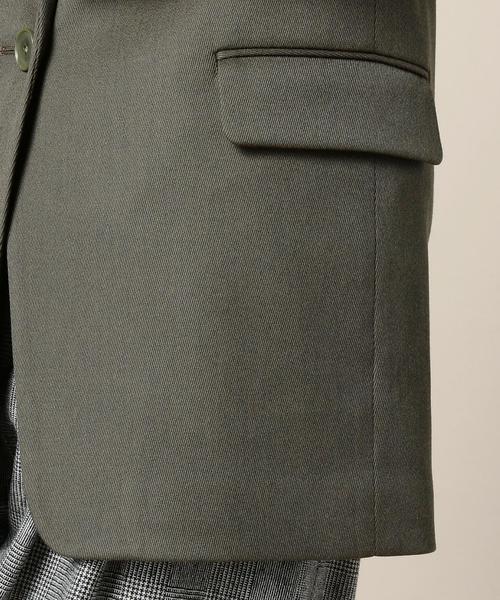 BEAUTY&YOUTH UNITED ARROWS（ビューティーアンドユースユナイテッドアローズ）の「BY カルゼロングジャケット◆（テーラードジャケット・レディース・ブラック/オリーブ・SMALL/MEDIUM）」の10枚目の写真