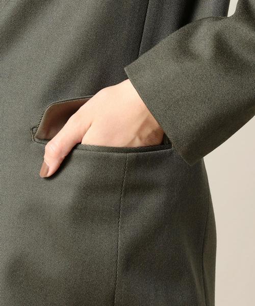 BEAUTY&YOUTH UNITED ARROWS（ビューティーアンドユースユナイテッドアローズ）の「BY カルゼロングジャケット◆（テーラードジャケット・レディース・ブラック/オリーブ・SMALL/MEDIUM）」の3枚目の写真