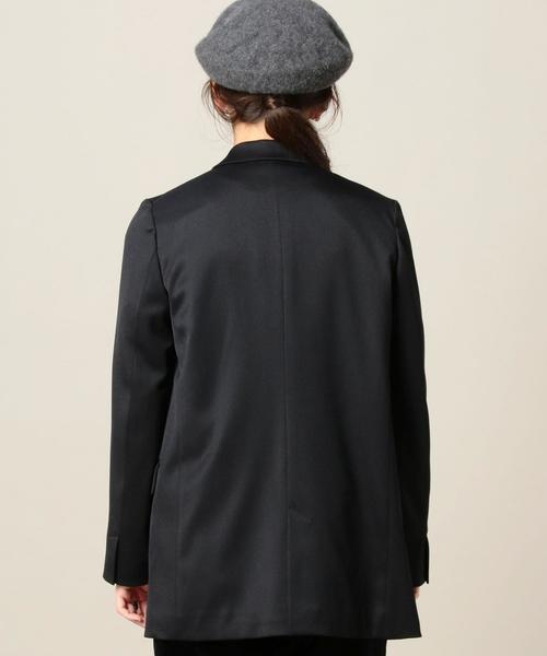 BEAUTY&YOUTH UNITED ARROWS（ビューティーアンドユースユナイテッドアローズ）の「BY カルゼロングジャケット◆（テーラードジャケット・レディース・ブラック/オリーブ・SMALL/MEDIUM）」の4枚目の写真