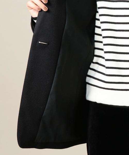 BEAUTY&YOUTH UNITED ARROWS（ビューティーアンドユースユナイテッドアローズ）の「BY カルゼロングジャケット◆（テーラードジャケット・レディース・ブラック/オリーブ・SMALL/MEDIUM）」の5枚目の写真
