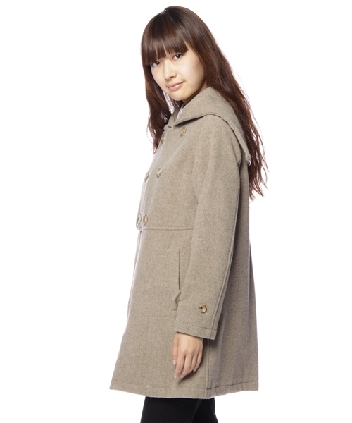 BEAMS BOY(ビームスボーイ)の「BEAMS BOY / ウールフードジップ(その他アウター・レディース・カーキ/ネイビー・ONE SIZE)」の9枚目の写真