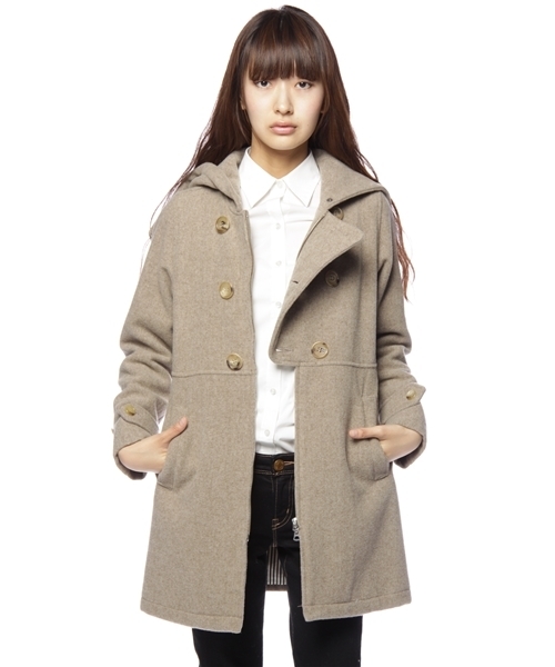 BEAMS BOY(ビームスボーイ)の「BEAMS BOY / ウールフードジップ(その他アウター・レディース・カーキ/ネイビー・ONE SIZE)」の13枚目の写真