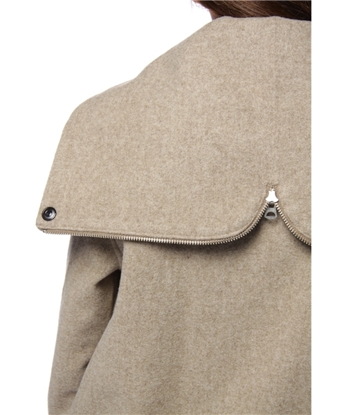 BEAMS BOY(ビームスボーイ)の「BEAMS BOY / ウールフードジップ(その他アウター・レディース・カーキ/ネイビー・ONE SIZE)」の6枚目の写真