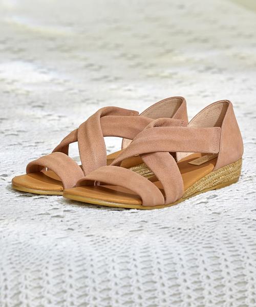 green label relaxing（グリーンレーベルリラクシング）の「◆PINAZ クロスウェッジ RF サンダル ◆（サンダル・レディース・ブラック/ライトグレー/ベージュ/イエロー/ライトピンク/レッド/シルバー・37/35/36/38）」の5枚目の写真