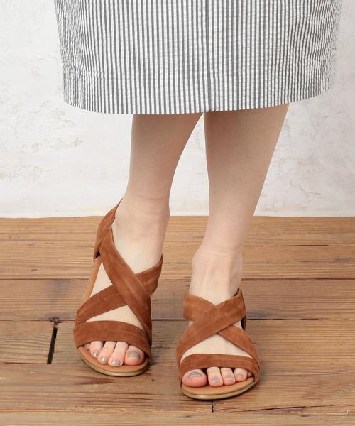 green label relaxing（グリーンレーベルリラクシング）の「◆PINAZ クロスウェッジ RF サンダル ◆（サンダル・レディース・ブラック/ライトグレー/ベージュ/イエロー/ライトピンク/レッド/シルバー・37/35/36/38）」の17枚目の写真