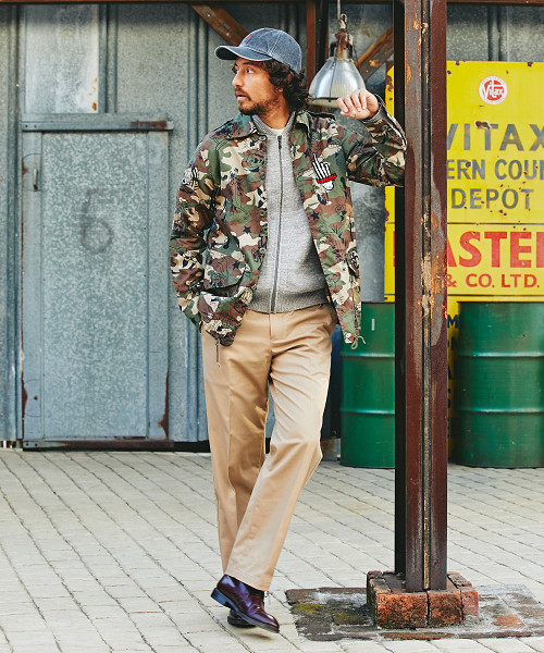 HYSTERIC GLAMOUR(ヒステリックグラマー)の「HYS LAURELE刺繍 BZ(ブルゾン・メンズ・ホワイト/トップグレー/ブラック・SMALL/MEDIUM/LARGE)」の11枚目の写真