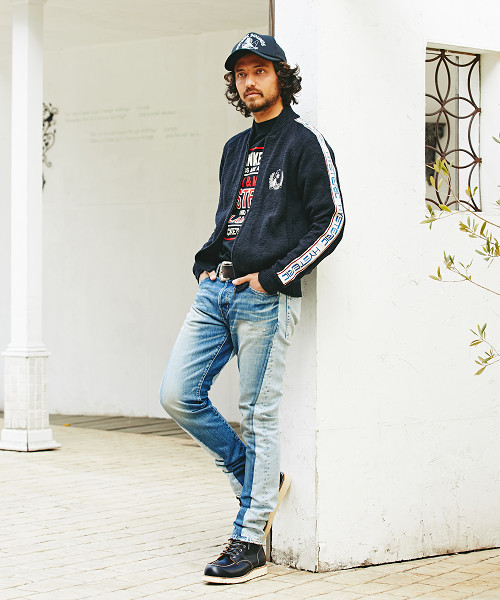HYSTERIC GLAMOUR(ヒステリックグラマー)の「HYS LAURELE刺繍 BZ(ブルゾン・メンズ・ホワイト/トップグレー/ブラック・SMALL/MEDIUM/LARGE)」の10枚目の写真