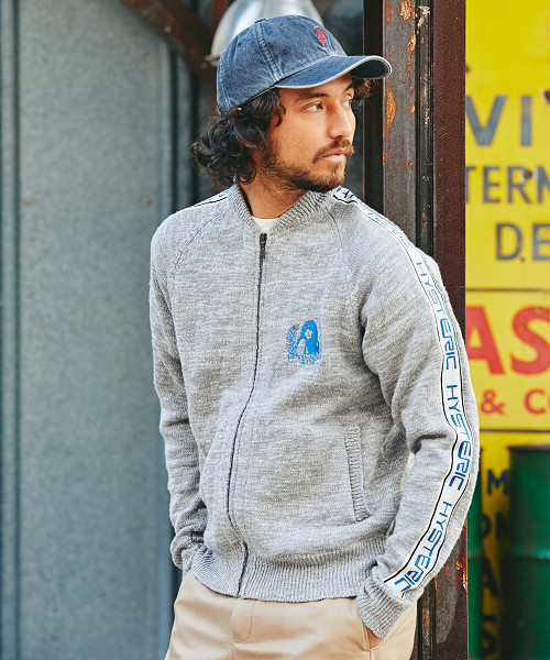 HYSTERIC GLAMOUR(ヒステリックグラマー)の「HYS LAURELE刺繍 BZ(ブルゾン・メンズ・ホワイト/トップグレー/ブラック・SMALL/MEDIUM/LARGE)」の6枚目の写真