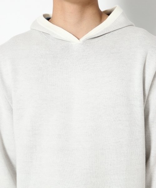 RAGEBLUE（レイジブルー）の「セッケツニットプルオーバーパーカ/764060（ニット/セーター・メンズ・ネイビー/ホワイト/イエロー・SMALL/LARGE/MEDIUM）」の12枚目の写真