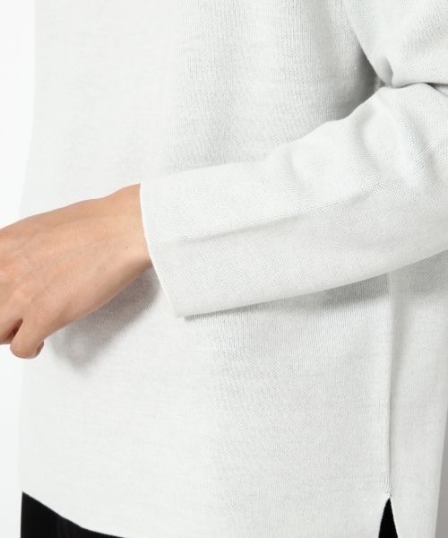 RAGEBLUE（レイジブルー）の「セッケツニットプルオーバーパーカ/764060（ニット/セーター・メンズ・ネイビー/ホワイト/イエロー・SMALL/LARGE/MEDIUM）」の4枚目の写真