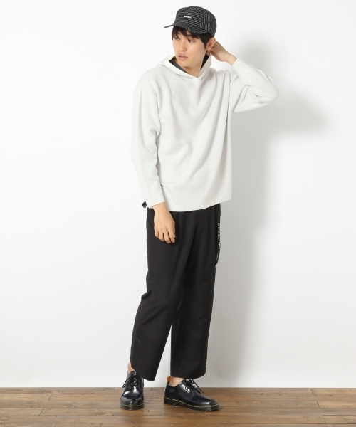 RAGEBLUE（レイジブルー）の「セッケツニットプルオーバーパーカ/764060（ニット/セーター・メンズ・ネイビー/ホワイト/イエロー・SMALL/LARGE/MEDIUM）」の7枚目の写真