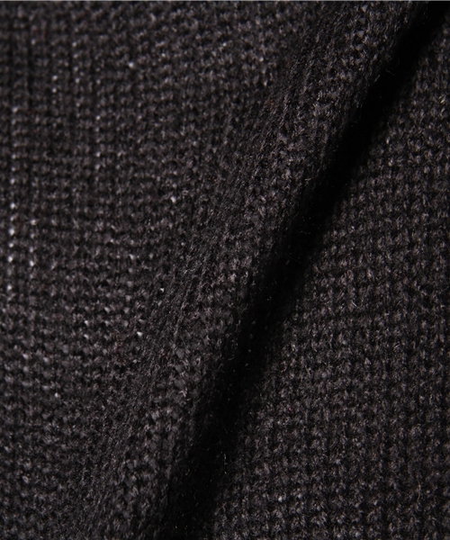 Lui's（ルイス）の「衿ﾄﾞﾚｰﾌﾟﾆｯﾄ（ニット/セーター・メンズ・ブラック/グレー/パープル/ピンク/モカ・SMALL/MEDIUM）」の7枚目の写真