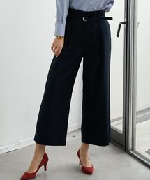 green label relaxing | KC T/R ハイウエスト ベルト ワイドパンツ(その他パンツ)