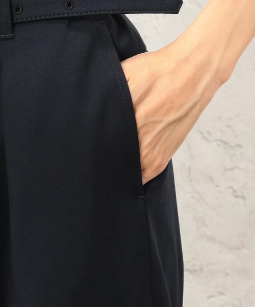 green label relaxing（グリーンレーベルリラクシング）の「■■■KC T/R ハイウエスト ベルト ワイドパンツ ◆（その他パンツ・レディース・ベージュ/オリーブ/ネイビー・36/38）」の9枚目の写真