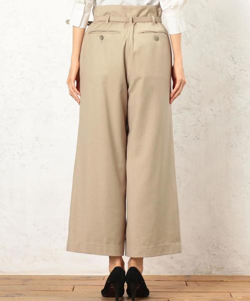 green label relaxing（グリーンレーベルリラクシング）の「■■■KC T/R ハイウエスト ベルト ワイドパンツ ◆（その他パンツ・レディース・ベージュ/オリーブ/ネイビー・36/38）」の21枚目の写真