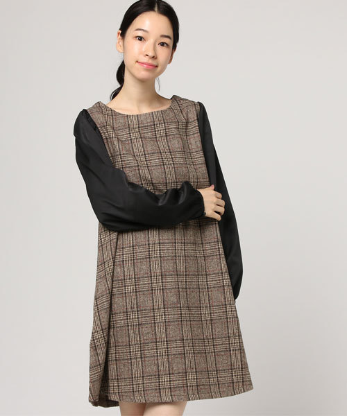 As Know As Pinky アズノゥアズピンキー の グレンで切替てｏｐ ワンピース ワンピース Wear