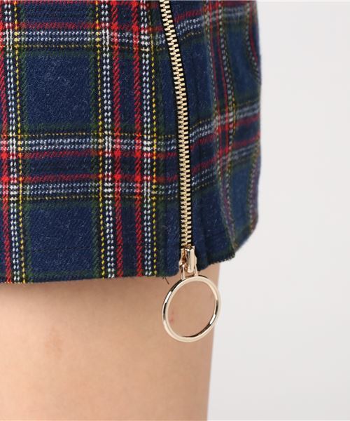 onespo（ワンスポ）の「サイドジップミニ（スカート・レディース・レッド/イエロー/ダークブルー・M）」の5枚目の写真